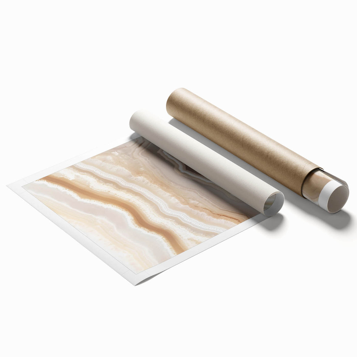 Extra large rolled print featuring close-up floral art in soft pastel shades, ideal for classy bathroom wall art.
