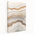 Close-up of nature elements in muted green and brown tones on a large stretched canvas, ideal for kitchen wall art.