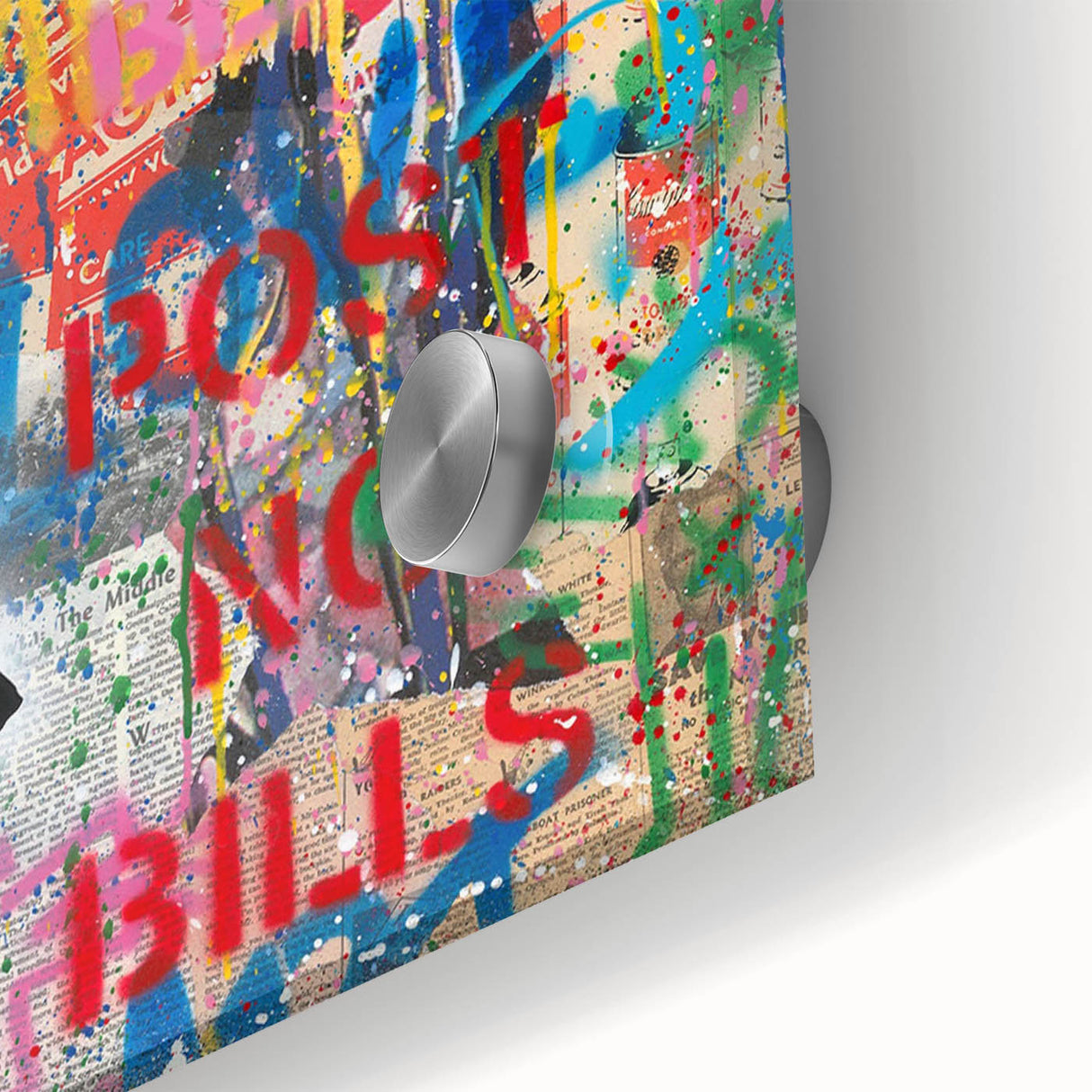 Urban Pop Art Wall Art - Balloon Girl Canvas with Multicolor