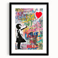 Urban Pop Art Wall Art - Balloon Girl Canvas with Multicolor