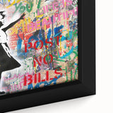Urban Pop Art Wall Art - Balloon Girl Canvas with Multicolor