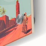 Retro Morocco Travel Poster – Vintage Prints & Timeless Desert Art