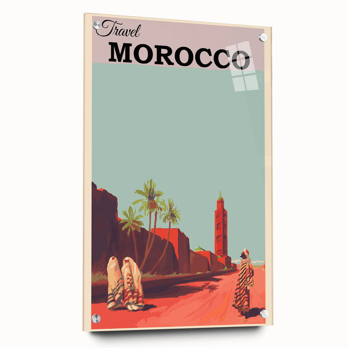 Retro Morocco Travel Poster – Vintage Prints & Timeless Desert Art