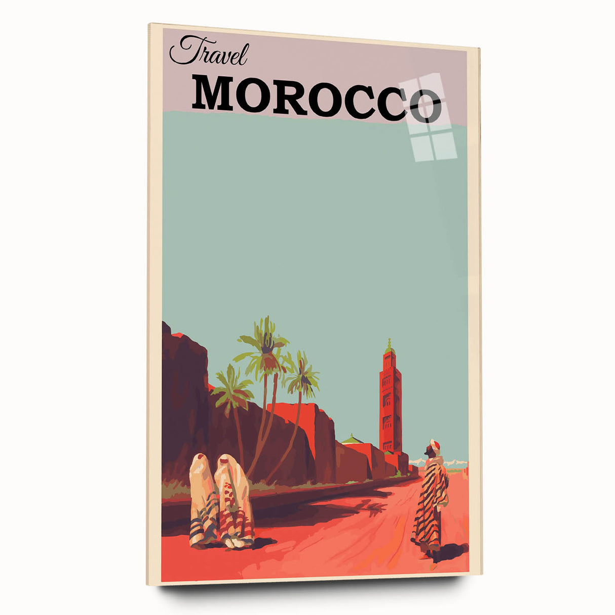 Retro Morocco Travel Poster – Vintage Prints & Timeless Desert Art