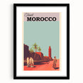 Retro Morocco Travel Poster – Vintage Prints & Timeless Desert Art
