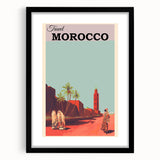 Retro Morocco Travel Poster – Vintage Prints & Timeless Desert Art