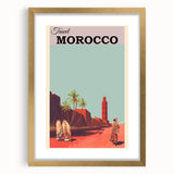 Retro Morocco Travel Poster – Vintage Prints & Timeless Desert Art