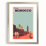 Retro Morocco Travel Poster – Vintage Prints & Timeless Desert Art