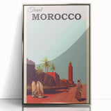 Retro Morocco Travel Poster – Vintage Prints & Timeless Desert Art