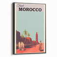 Retro Morocco Travel Poster – Vintage Prints & Timeless Desert Art