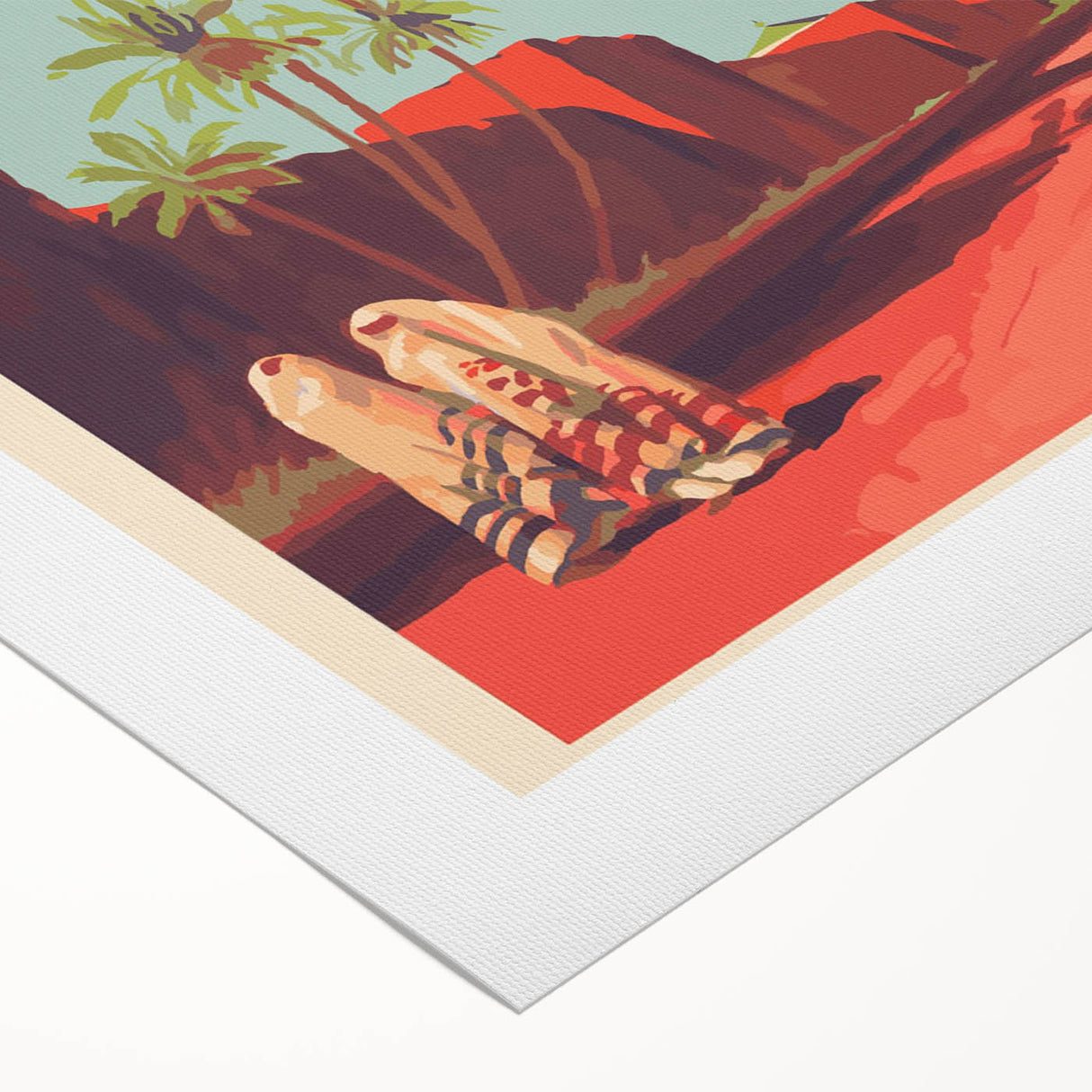 Retro Morocco Travel Poster – Vintage Prints & Timeless Desert Art