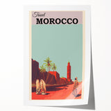 Retro Morocco Travel Poster – Vintage Prints & Timeless Desert Art