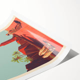 Retro Morocco Travel Poster – Vintage Prints & Timeless Desert Art
