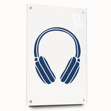 Minimalist Headphones Wall Art – Music-Themed Print for Boys' Room