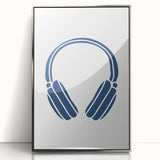 Minimalist Headphones Wall Art – Music-Themed Print for Boys' Room