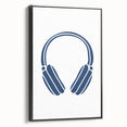 Minimalist Headphones Wall Art – Music-Themed Print for Boys' Room