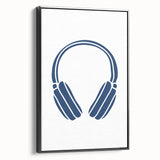 Minimalist Headphones Wall Art – Music-Themed Print for Boys' Room