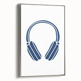 Minimalist Headphones Wall Art – Music-Themed Print for Boys' Room