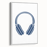 Minimalist Headphones Wall Art – Music-Themed Print for Boys' Room