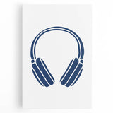 Minimalist Headphones Wall Art – Music-Themed Print for Boys' Room