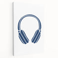 Minimalist Headphones Wall Art – Music-Themed Print for Boys' Room