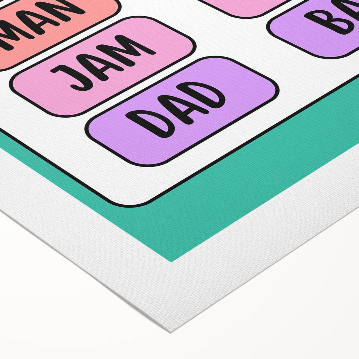ABC Alphabet Canvas Art – Short A Phonics Learning Print for Kids