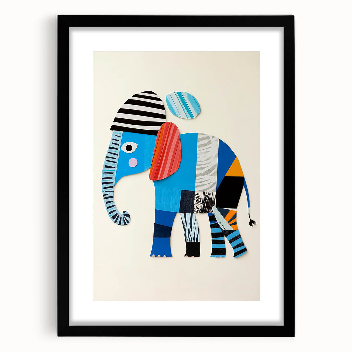 Colorful Elephant Nursery Wall Art - Acrylic Nursery Art