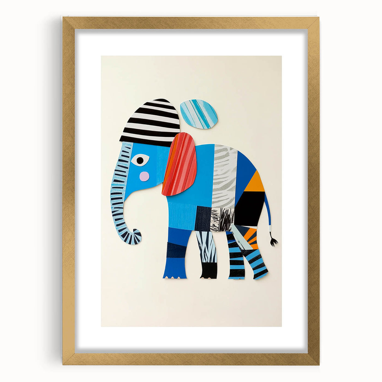 Colorful Elephant Nursery Wall Art - Acrylic Nursery Art