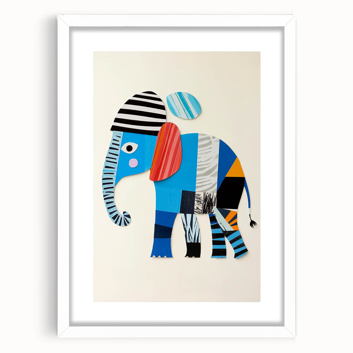 Colorful Elephant Nursery Wall Art - Acrylic Nursery Art