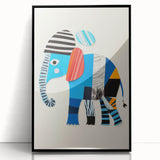 Colorful Elephant Nursery Wall Art - Acrylic Nursery Art