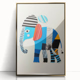 Colorful Elephant Nursery Wall Art - Acrylic Nursery Art