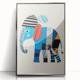 Colorful Elephant Nursery Wall Art - Acrylic Nursery Art