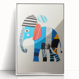 Colorful Elephant Nursery Wall Art - Acrylic Nursery Art