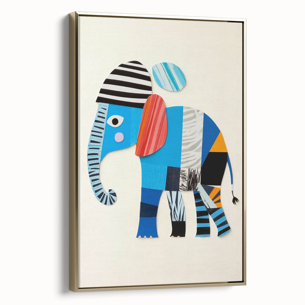 Colorful Elephant Nursery Wall Art - Acrylic Nursery Art