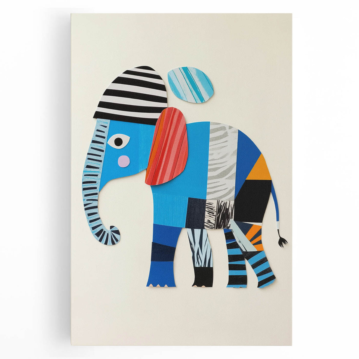 Colorful Elephant Nursery Wall Art - Acrylic Nursery Art