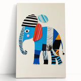Colorful Elephant Nursery Wall Art - Acrylic Nursery Art