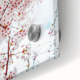 Large abstract wall art in muted green and yellow, acrylic print, mid-century modernist style, ideal for dining room decor.