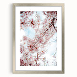 Textured abstract art print in pastel shades on a silver-framed canvas, ideal for bedroom wall decor.