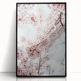 Large abstract wall art featuring spring-themed colors on acrylic in a black frame, ideal for modern art wall decor.
