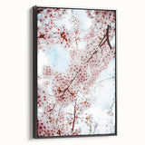 Black and white framed canvas featuring a vintage landscape painting, ideal for bedroom wall art.