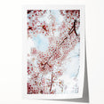 Spring-themed floral art on a rolled print featuring soft pastel colors, ideal for art wall dining room.