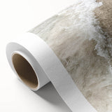 Art Deco poster featuring a summer scene on rolled canvas, with soft pastel colors, ideal for nursery wall art.