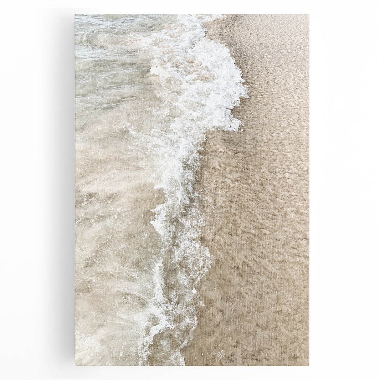 Black and white abstract design on stretched canvas, featuring swirling patterns, ideal for kitchen wall art.