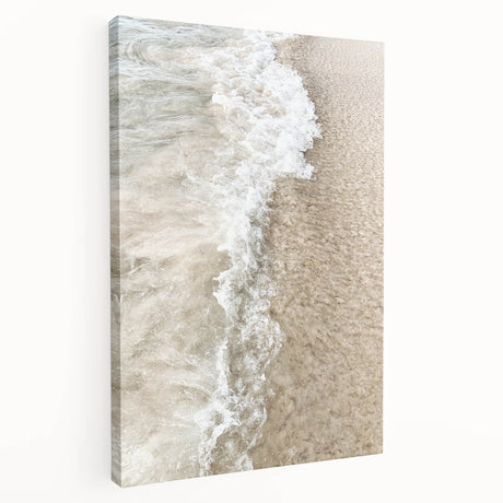 Large art depicting summer season with warm tones on stretched canvas, ideal for kitchen wall art.