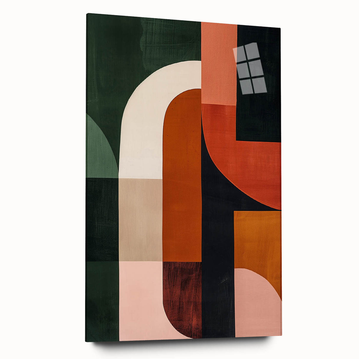 Mid Century Modern Geometric Wall Decor - Retro Minimalist Abstract Art