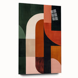 Mid Century Modern Geometric Wall Decor - Retro Minimalist Abstract Art