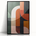 Mid Century Modern Geometric Wall Decor - Retro Minimalist Abstract Art