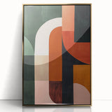 Mid Century Modern Geometric Wall Decor - Retro Minimalist Abstract Art