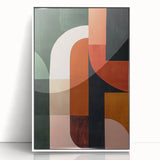 Mid Century Modern Geometric Wall Decor - Retro Minimalist Abstract Art