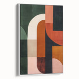 Mid Century Modern Geometric Wall Decor - Retro Minimalist Abstract Art